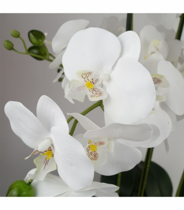 60cm Orchid Artificial White Gold Ceramic Planter