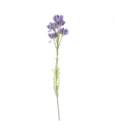 Artificial Flower Arrangements Purple Silk Glass Vase 60cm White Rose Starflower