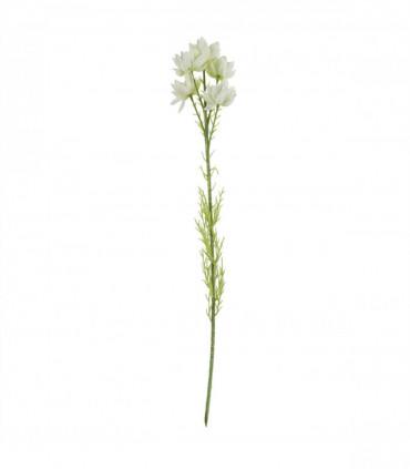 Artificial Flower Arrangements White 75cm Silk Wire Metal Plastic Glass Vase