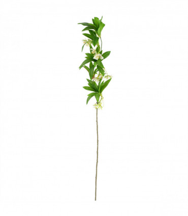 Artificial Flower Arrangements White 75cm Silk Wire Metal Plastic Glass Vase