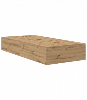 vidaXL Bed Frame Artisan oak 200 x 100 x 31.5 cm Engineered wood