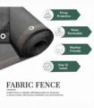 Anthracite Fabric Fence 230gsm - 1m x 10m