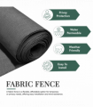 Anthracite Fabric Fence 90gsm - 1.5m x 10m