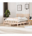 vidaXL Bed Frame 135x190 cm Double Solid Wood