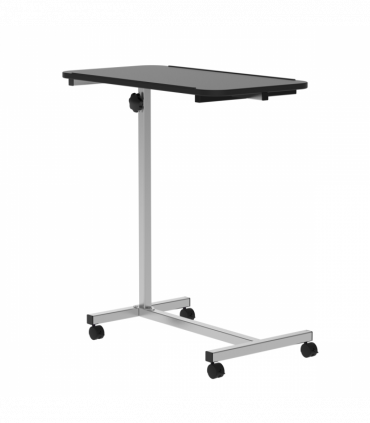 C-Shaped Mobile Table Sofa Over Bed Side Nightstand w/ Casters, Brake