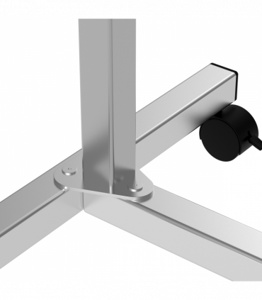 C-Shaped Mobile Table Sofa Over Bed Side Nightstand w/ Casters, Brake