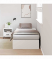 vidaXL Bed Frame White 200 x 100 x 31.5 cm Engineered wood