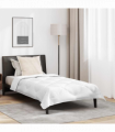 vidaXL All-season Duvet with Pillow White 140 x 220 cm Microfibre
