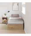 vidaXL Bed Frame Artisan oak 200 x 90 x 31.5 cm Engineered wood