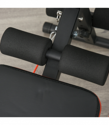 Steel Black Foldable Sit Up Bench Core Workout for Home Gym 137Lx51W x 50-66H cm