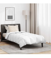 vidaXL Duvet Set with Pillow 2 pcs White 155 x 200 cm Down