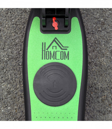 HOMCOM Folding Electric Scooter with Rear Wheel Brake, Green
