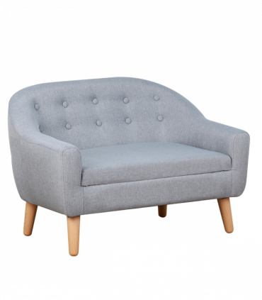 Kids Mini Sofa Children Armchair Seating Chair Bedroom Playroom Furniture Grey