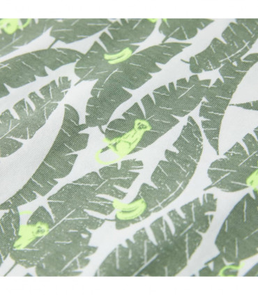 Kids' T-shirt Ecru and Dark Ivy 140