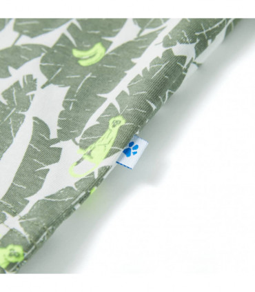 Kids' T-shirt Ecru and Dark Ivy 92