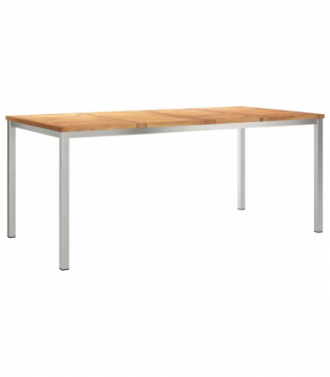 vidaXL Garden Dining Set 5 pcs Solid Wood Teak