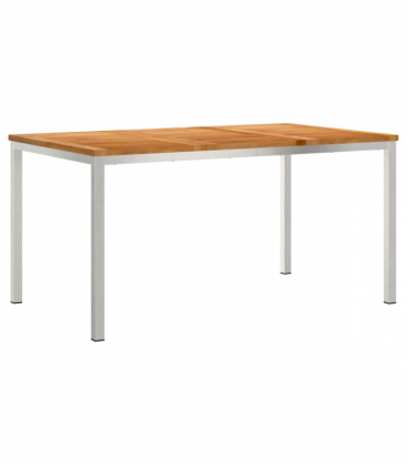 vidaXL Garden Dining Set 7 pcs Brown Solid teak wood