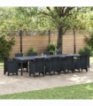 vidaXL Garden Table Anthracite 350 x 100 x 73 cm Poly Rattan