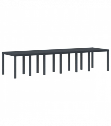 vidaXL Garden Table Anthracite 350 x 100 x 73 cm Poly Rattan