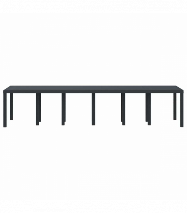 vidaXL Garden Table Anthracite 350 x 100 x 73 cm Poly Rattan