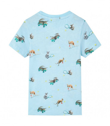 Kids' T-shirt Light Blue Melange 104