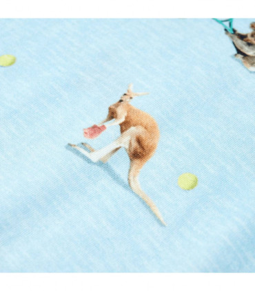 Kids' T-shirt Light Blue Melange 116