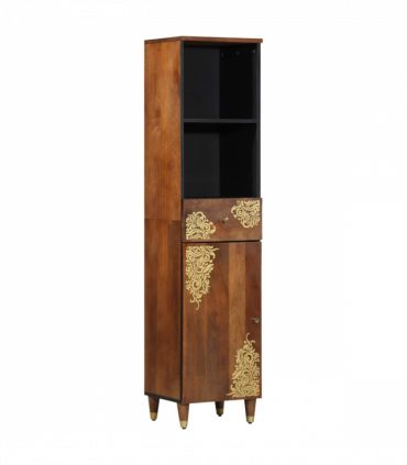 vidaXL Bathroom Furniture Set Wall-mounted 3 pcs Brown 62 x 33 x 58 cm