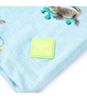 Kids' T-shirt Light Blue Melange 140