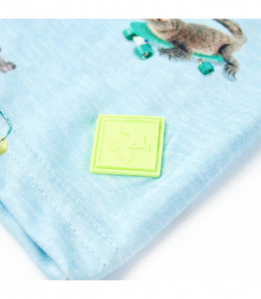 Kids' T-shirt Light Blue Melange 92