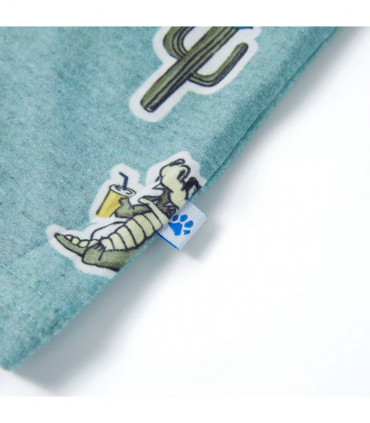 Kids' T-shirt Light Green Melange 128