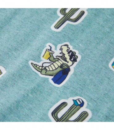 Kids' T-shirt Light Green Melange 140