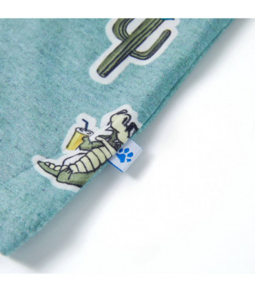 Kids' T-shirt Light Green Melange 140