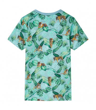 Kids' T-shirt Light Green Melange 92
