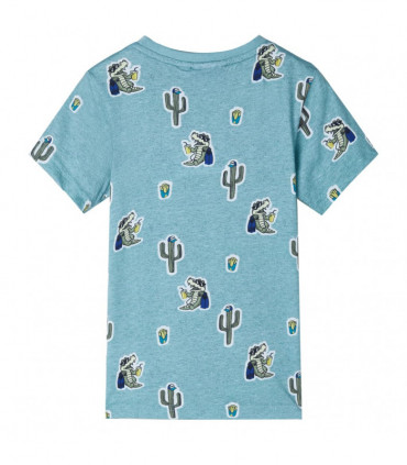 Kids' T-shirt Light Green Melange 92