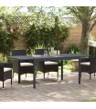 vidaXL Extension Table 2 pcs Anthracite 210 x 90 x 73 cm Steel
