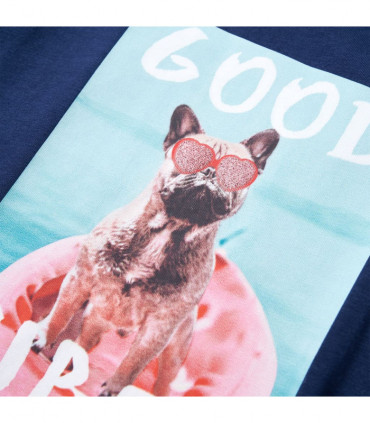 Kids' T-shirt Navy Blue 128