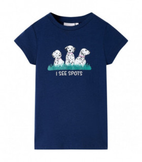 Kids' T-shirt Navy Blue 128