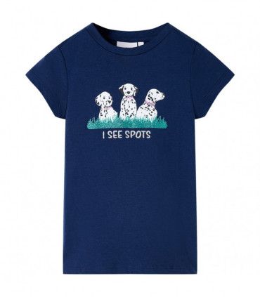 Kids' T-shirt Navy Blue 128