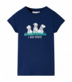 Kids' T-shirt Navy Blue 128