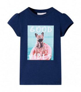 Kids' T-shirt Navy Blue 140