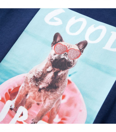 Kids' T-shirt Navy Blue 92