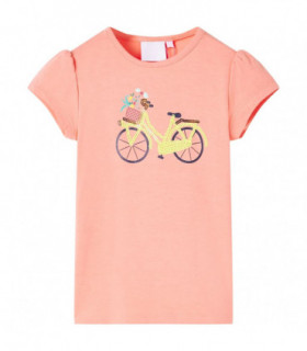 Kids' T-shirt Neon Coral 116
