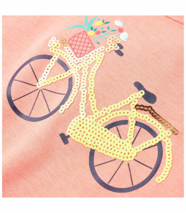 Kids' T-shirt Neon Coral 128