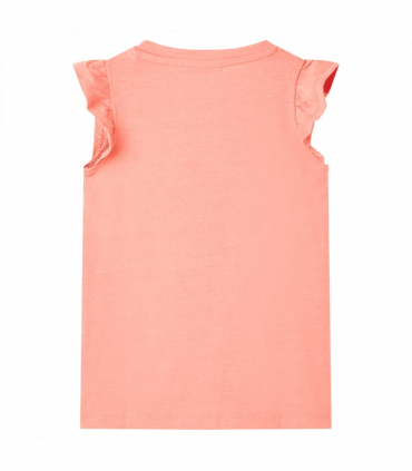 Kids' T-shirt Neon Coral 128