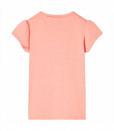 Kids' T-shirt Neon Coral 140