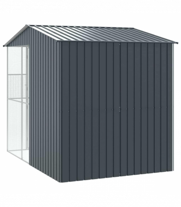 vidaXL Bird Cage Anthracite 215 x 310 x 247 cm Galvanised steel