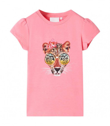 Kids' T-shirt Neon Pink 116