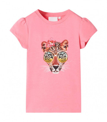 Kids' T-shirt Neon Pink 128