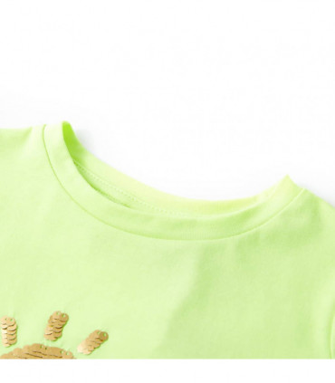 Kids' T-shirt Neon Yellow 116