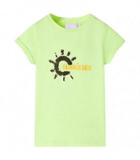 Kids' T-shirt Neon Yellow 128